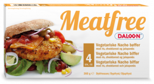 Meat free burger - Nacho style